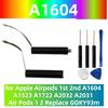 Nová baterie pro Airpods 1. 2. A1604 A1602 A1523 A1722 A2032 A2031 Air Pods 1 2 Bezdrátová náhlavní souprava Nabíjecí přihrádka Box A1596