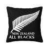 New Zealand All Blacks Print Throw Pillow Case Home Car Decor Soft Cozy Polyester Pillowcase Throw Cushion Cover 18x18 Inch