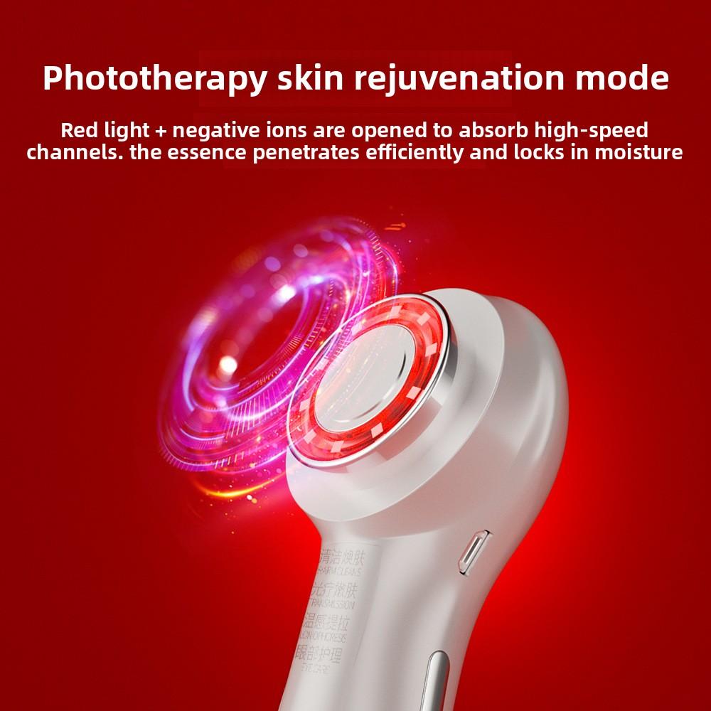 New Portable Face Introducer Temperature Lifting Vibration Massage Face Cleansing Beauty Instrument