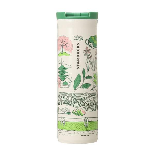 Starbucks paper bag box included tumbler coffee Japan limited Kyoto stainless bottle Been There Series my kimono maiko geisha Kamo River regional gift