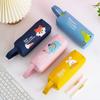 New Large Capacity Pen Bag Double-layer Multifunctional Pencil Case Cartoon Portable Pen Case Kid Stationery