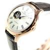 [Orient Star] Automatic Watch Classic Semi-Skeleton RK-ND0003S Women's White Silver Cream Dial