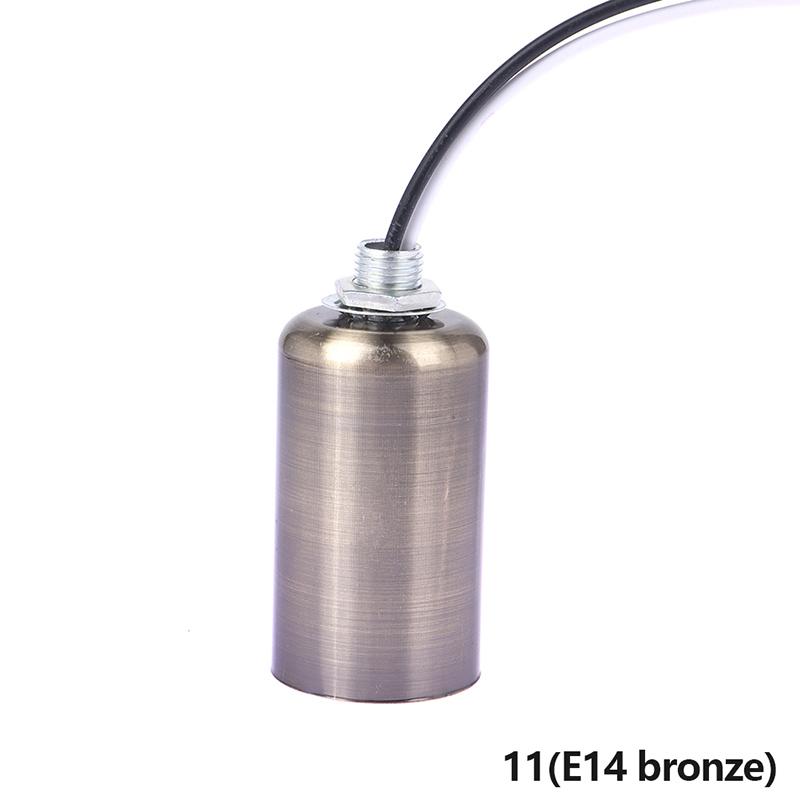 

E27 E14 Ceramic Screw Light Base Light Socket LED Filament Lamp Holder Indoor Led lamp Part Easy to Install 11E14 bronze