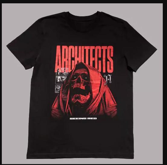 

Seeing Red Album Architects Band Music T-shirt, size S-4XL 4XL