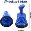 Compact Drain Plunger for Quick and Easy Clog Removal in Sinks, Bathtubs, and Small Drains