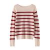 2026 Lokasha Women's Seamless Cashmere One-Piece Sweater, Round Neck Pullover, Base Layer, Autumn/Winter Knitwear.