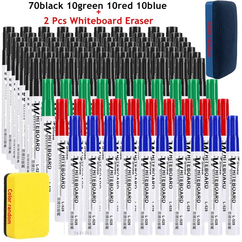 4-100Pcs Erasable Whiteboard Marker Pen Blackboard Marker Teaching Chalk for Glass Office School Stationery White Board Marker