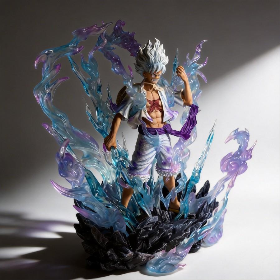 One Piece Luffy Gear 5 (Nika Form) Action Figure 30cm JT Statue Anime Model Decoration Gift for Fans