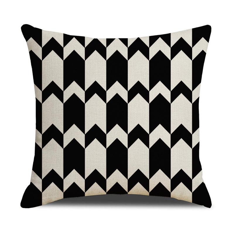 Modern Simple Colorful Geometric Element Pillow Cover Fresh and Fashionable Sofa Cushion Cover Home Decoration Cushion Cover