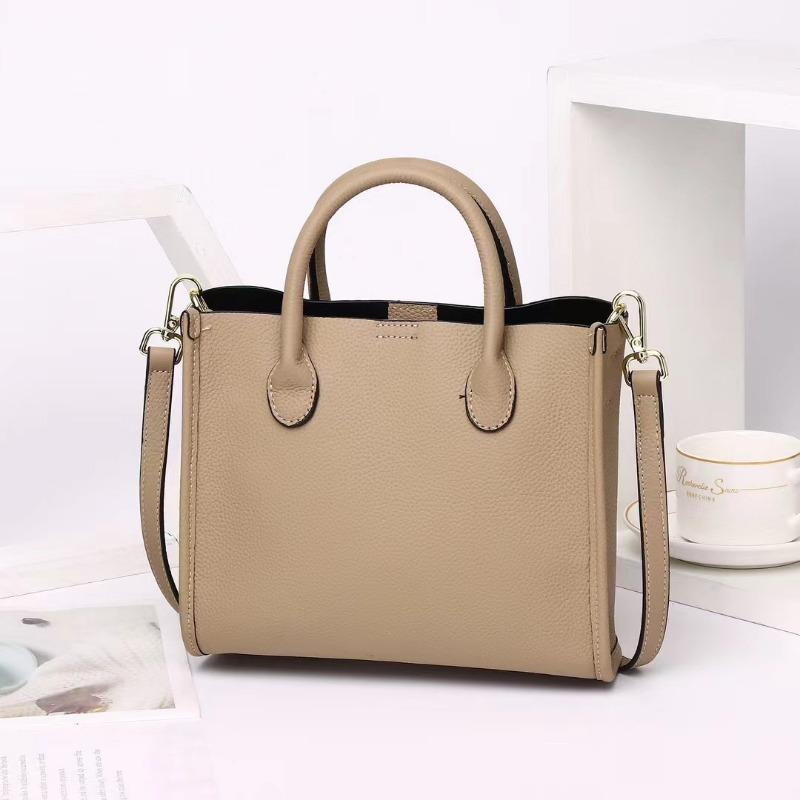 Dámská taška s velkokapacitní taškou přes rameno na jedno rameno Crossbody kabelka Hovězí kůže pro dojíždění z pravé kůže Kabelka přes rameno