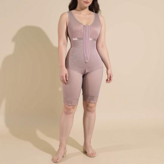 Tummy Control Shapewear Hip Lifting Body Shaper Front-Clasp Bodysuit Shaper Postpartum Control Belt Adjustable Waist Trainer