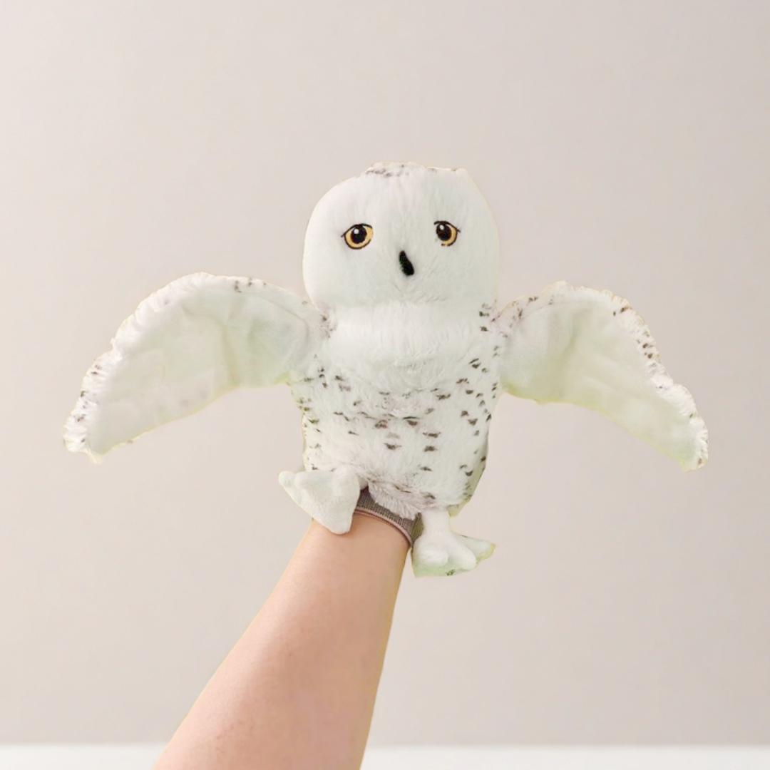 

Cute Owl Hand Puppet Finger Game Stuffed Plush Animals Toys Hand Finger Story Puppet Educational Baby Toys Kids Birthday Gifts 20cm белый