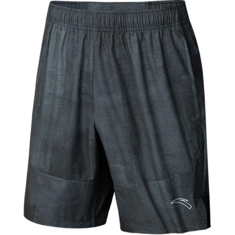 

Anta Мужские дышащие удобные тканые повседневные шорты с пятью точками, мужские шорты Basic-Black All-Over-Print 152435509-1 M