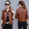 PU Leather Women's Short Jacket Women's Korean Version of Loose Large Size Women's Fashion Motorcycle Leather Jacket