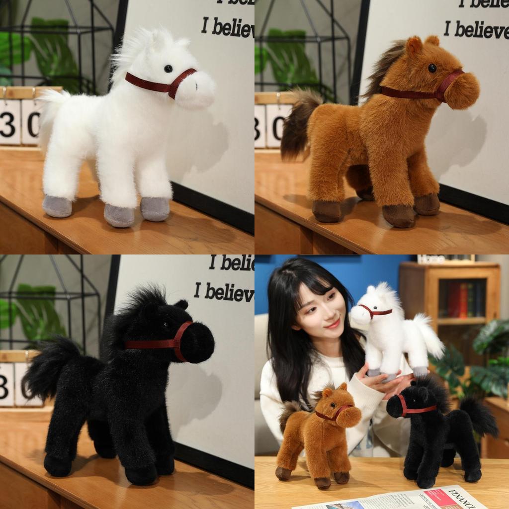 Zodiac Horse Plush Toy With Pp Cotton Filling For Kids Bedtime Gifts