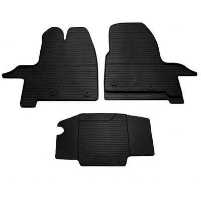 Λαστιχένια πατάκια (3 τεμ, Premium) για Ford Custom 2013-2022