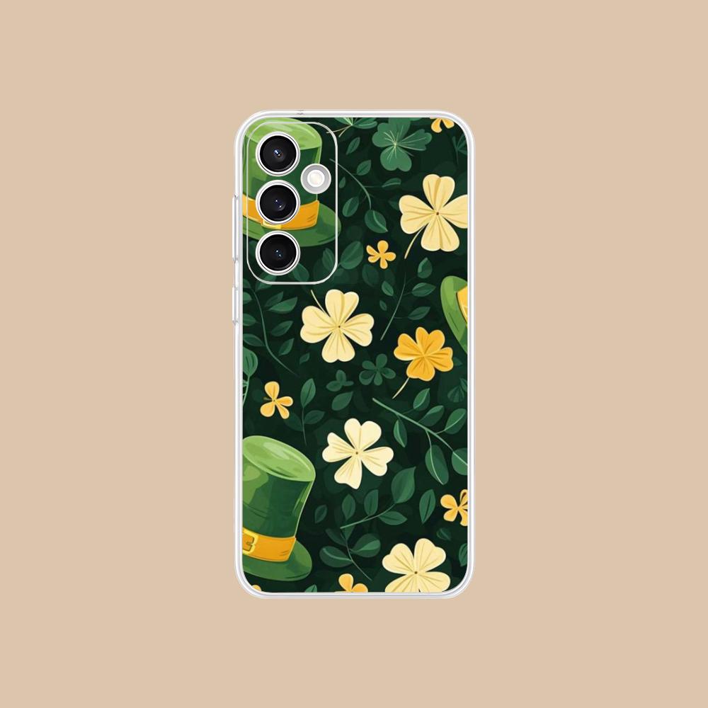 

Saint Patrick s Day Mobile Phone Case for Samsung Galaxy S25 S24 S23 S22 S21Plus FE Ultra Clear Colorful Cover Luxury Cover Galaxy S23 FE