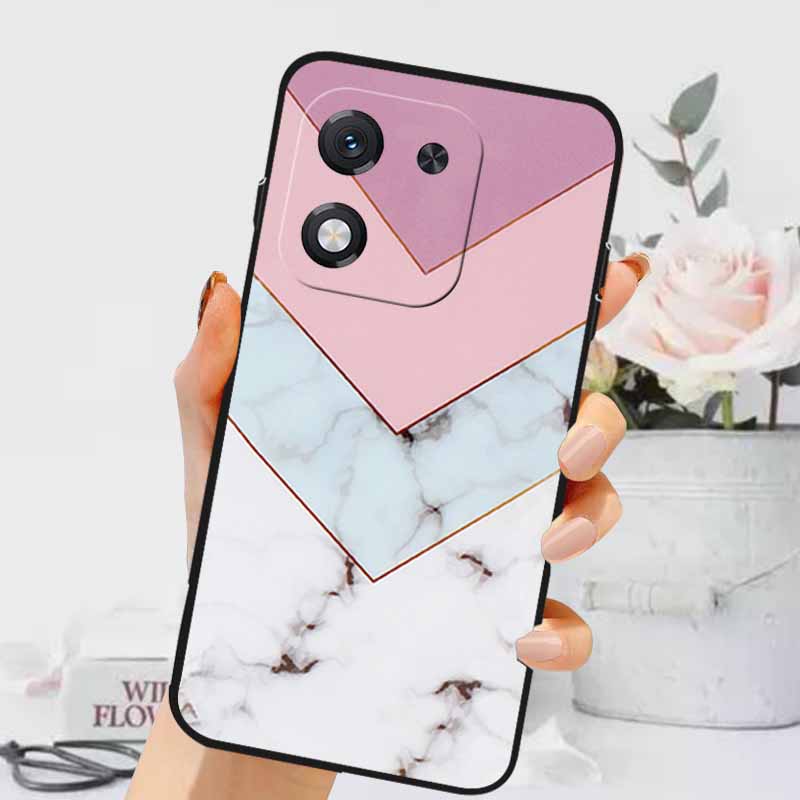 For Honor X70i 5G Case Luxury Marble Silicone Soft Phone Covers for Honor X70i 5G Protective TPU Back Shells ABR-AN00 Coque Capa