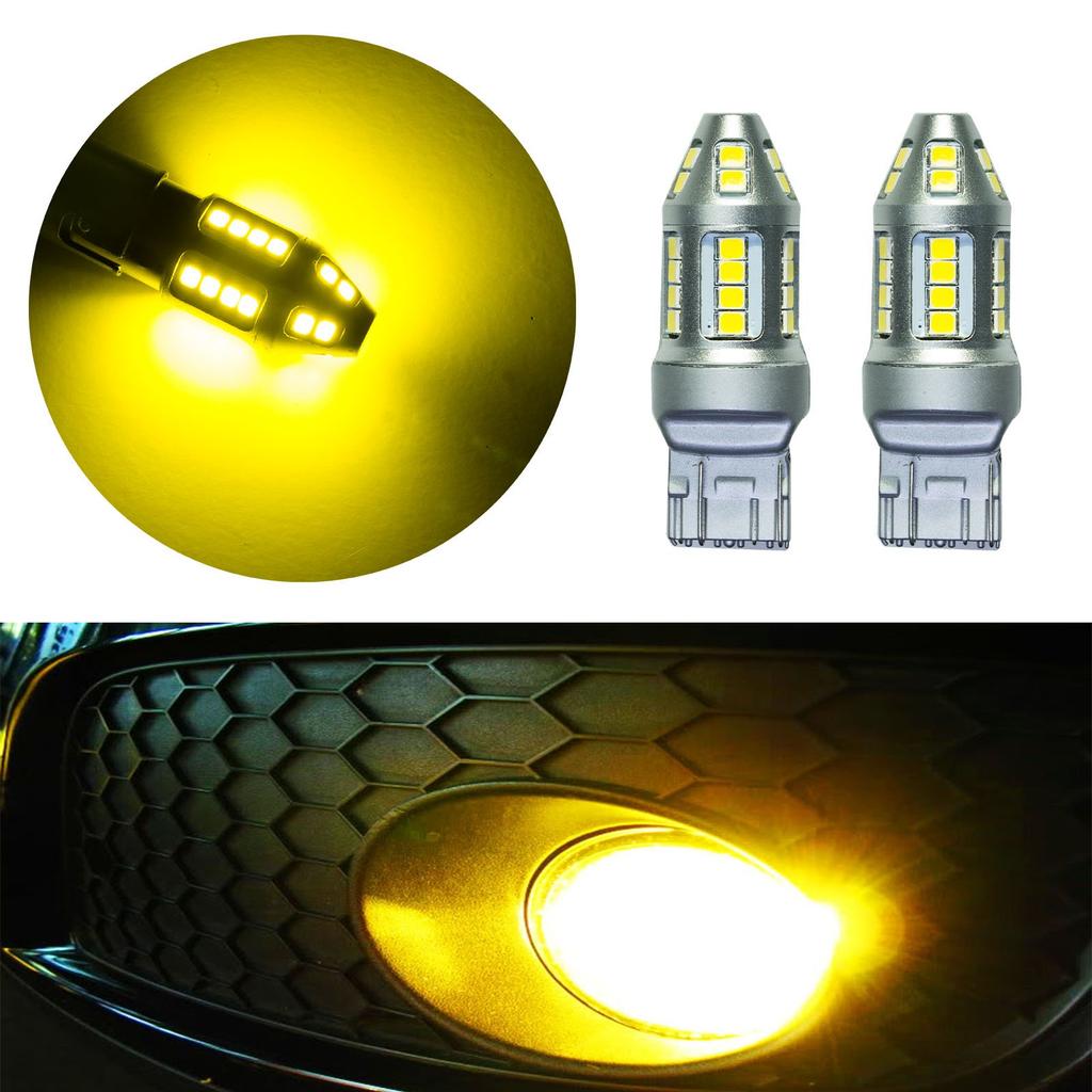 PA T20 2835 30 SMD LED Bulbs Golden Yellow 2 Pcs
