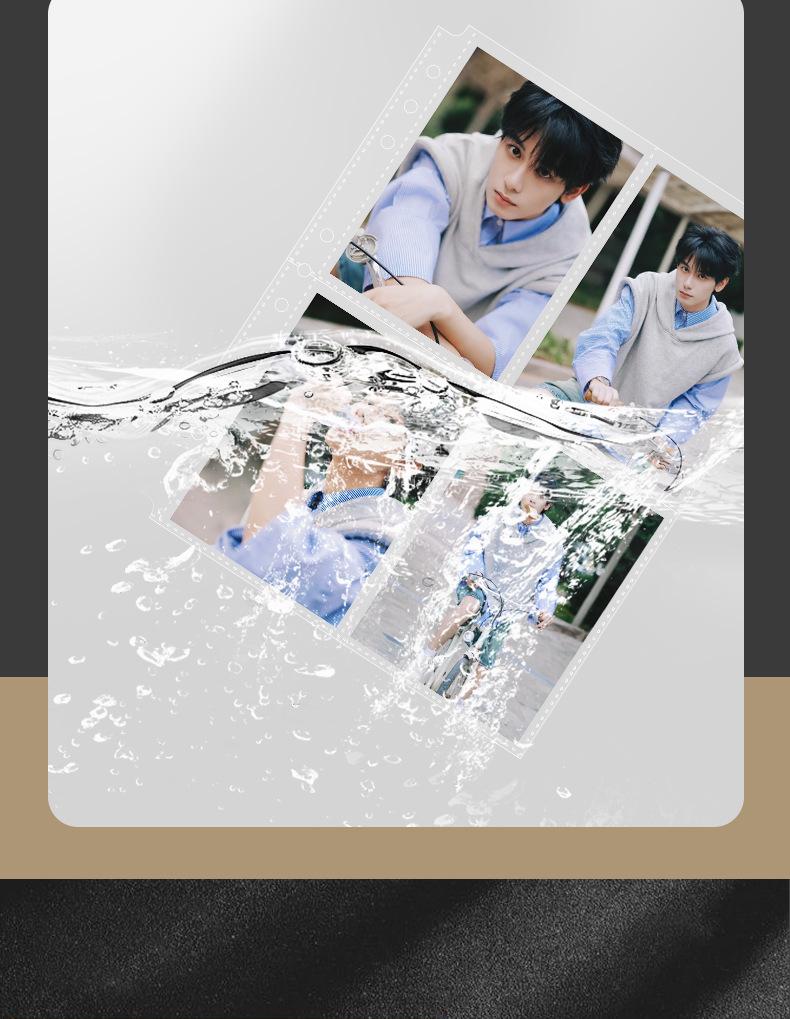 Large B5 Card Collection Album with Thick Transparent Pages, Storage Binder for Tickets and Star Memorabilia, Four-Grid or Nine-Grid Layout
