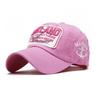 Unisex Washed Cotton Baseball Cap - Multi-Color Letter Embroidered Hat, Fashion Trendy Summer Sun Cap