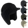Warm Ear Flaps Cap Ear Protection Peaked Knit Cap Winter Beanie Hat  Men