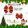 20pcs Dog Bowknot Cat Hair Bows Santa Claus Rubber Band Christmas Hat Decoration Dog Bows For Small Dog Pet Accessories