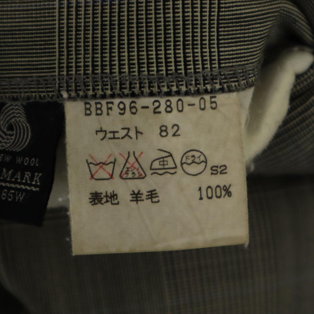 BURBERRY 90s Old Check Pattern Slacks pants W82 gray Men's Used