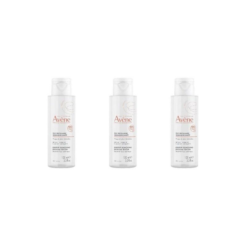 Eau Thermale Avne Makeup Removing Micellar Water 100ml 3 Pack, 3 Pcs