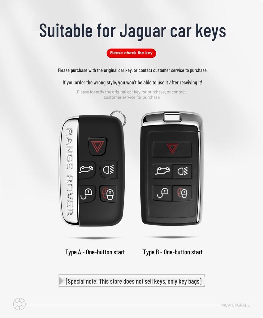 Premium Schlüsselabdeckung für Jaguar XEL, XFL, F-TYPE, F-PACE, XJ - Unisex Luxusdesign