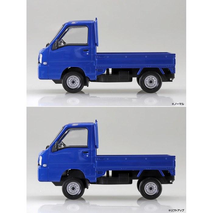 AOSHIMA 1/32 Hakura Snap Kit No.05-WB Subaru Sambar Truck WR Blue Limited Color Pre-Painted Plastic Model