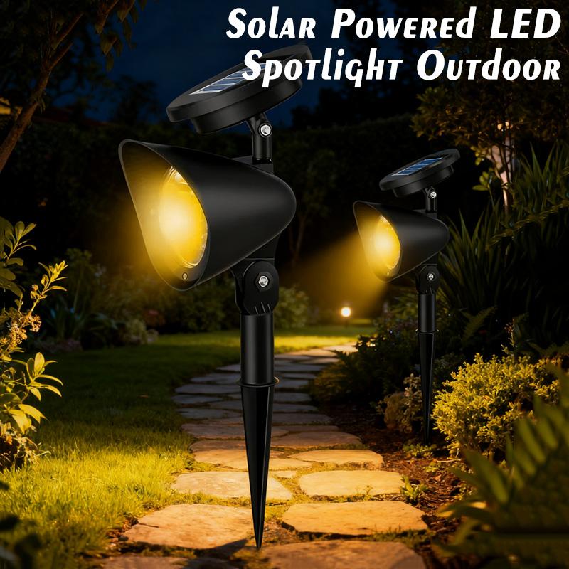 1/2PCS Solar Powered LED Spotlight Outdoor - Waterproof Garden Landscape Light for Pathway, Lawn,Tree Courtyard X-mas Decoration