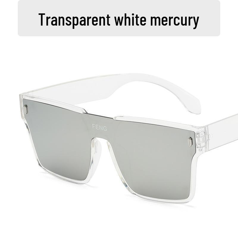 

Солнцезащитные очки унисекс в стиле ретро класса люкс: Большая оправа, Защита от УФ-лучей, Корейский стиль, Модный