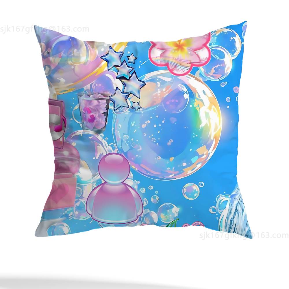 Frutiger Aero Art Pillow Case Pillow Case Living Room Sofa Cushion Cover Suitable For Home Bedroom Room Decoration