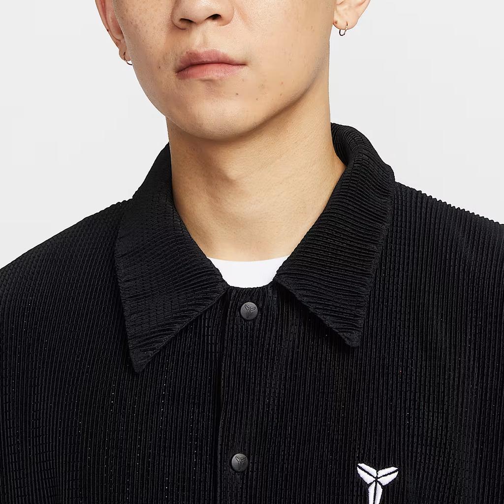 Nike SS25 Mode Weich Bequem Vielseitig Kurzarmhemd Herrenhemden Schwarz IB0021010