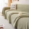 Autumn Winter Thick Solid Color Plush Sofa Towel Sofa Cover Cloth White Sofa Cover Non-Slip One-Piece Cover Towel