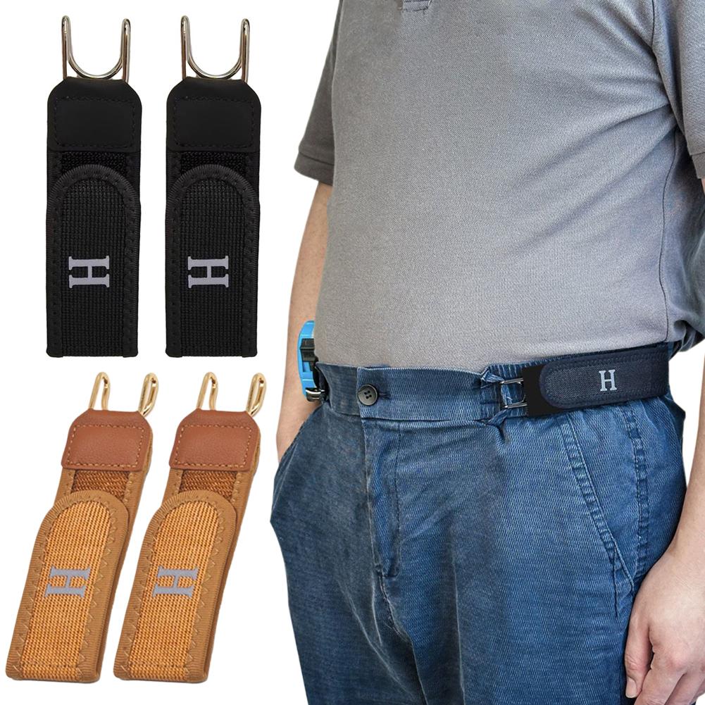 1/2 Pièces Boucle de Ceinture sans Boucle Réglable Crochet Élastique Velcro Boucle de Taille Ceinture de Taille Pour Cadeau Homme Ceinture Décontractée Sans Boucle 1/2 PCS