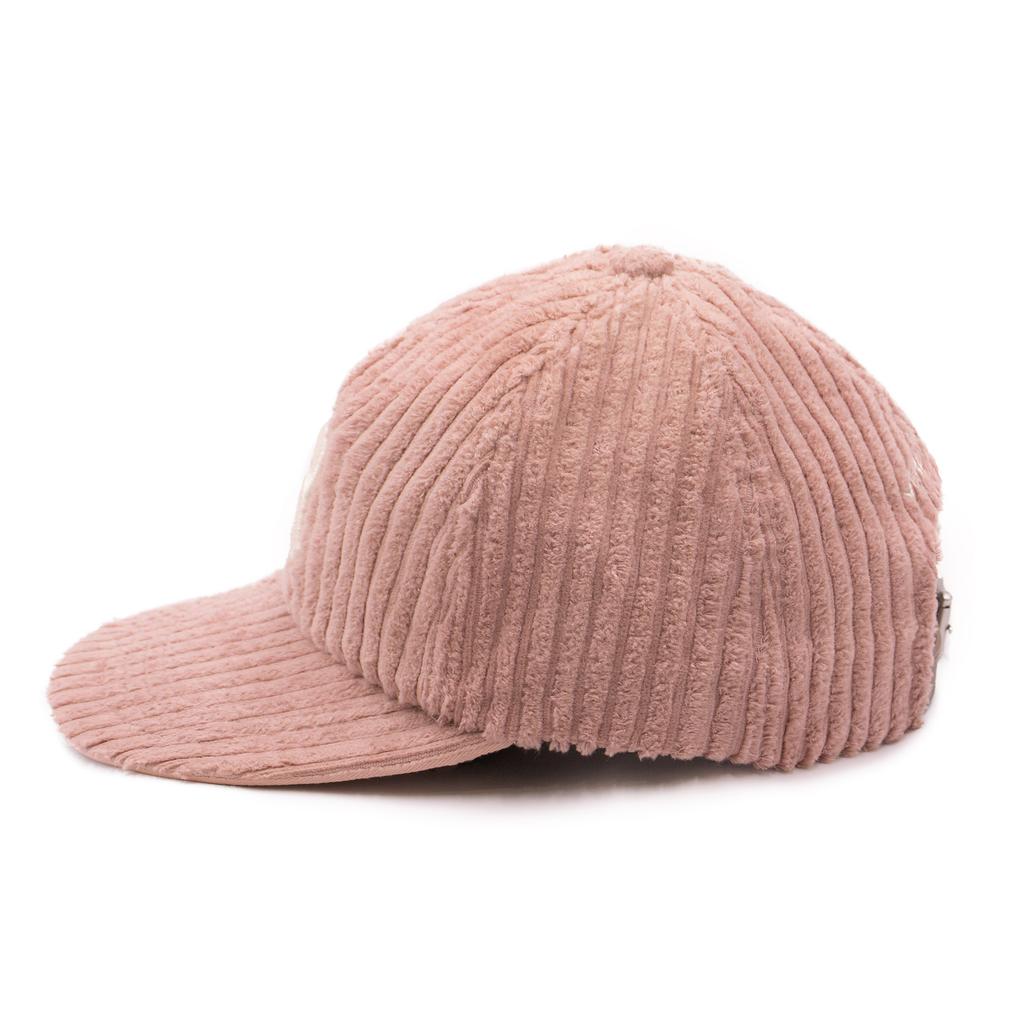 VERUTUM Vrt Initial 5-Panel Flat Brim Indie Pink R Corduroy Cap