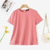 ZANZEA Women Casual Round Neck Solid Color Summer Short Sleeve T-Shirts