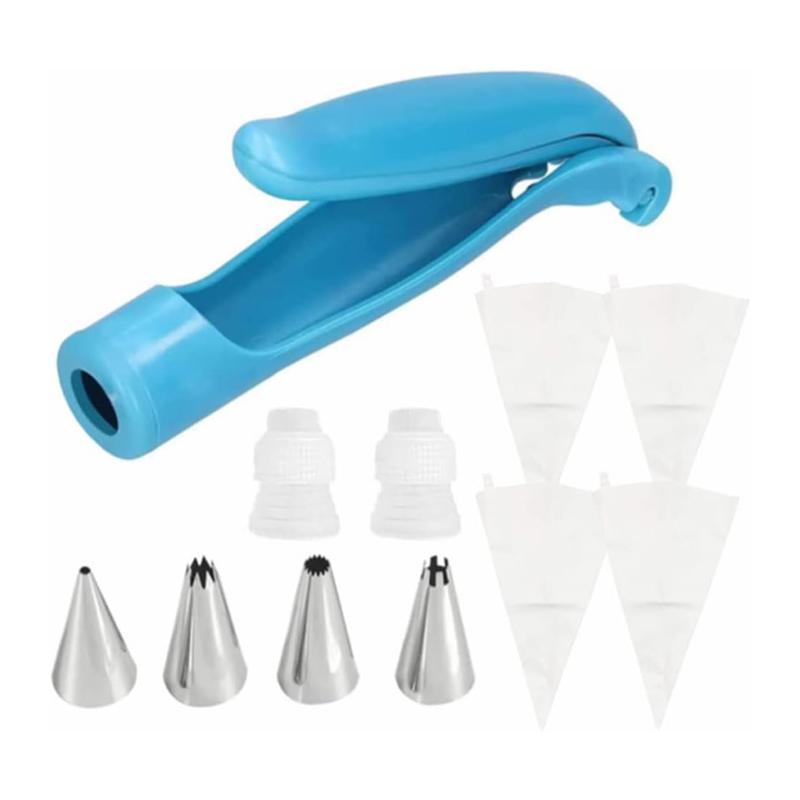 

17 шт./набор Инструмент для украшения торта Ручка Набор DIY Ручка для украшения торта Кондитерский мешок Насадки для айсинга 2 Переходника Набор инструментов для выпечки
