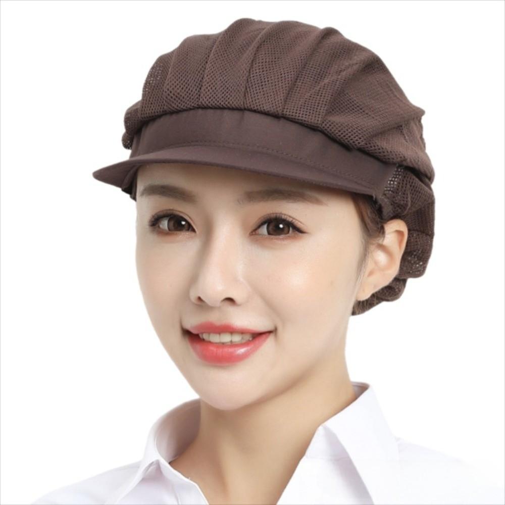 Dustproof Chef Work Hat Breathable Food Preparation Cap Chic Kitchen Work Cap  Cooking