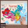 Magnetic Wooden World Map Puzzle for Kids Ages 3-10 - Educational Geography Toy