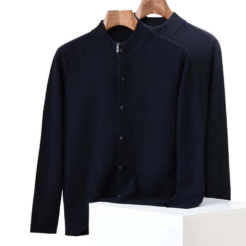 ROMON Мужской кардиган из 100% чистой шерсти, утолщенный XL