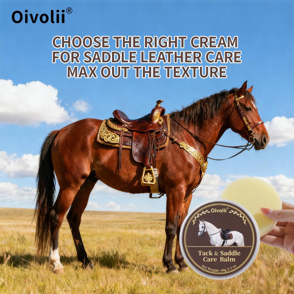 Tack And Saddle Care Balm Premium Leather Deep Conditioning Waterproof Shine Enhancer For Horse Saddle Tack Boot  Care cream