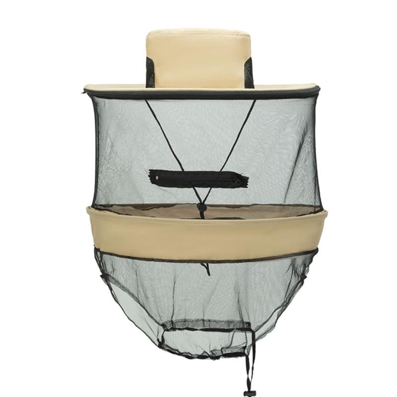 

Outdoor Detachable Mesh Beekeeping Hat Mosquitoes Head Net Hat Fishing Hat with Netting Net Sun Protections Hat хаки