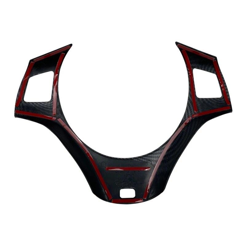 Für BMW 3 Serie E90 E91 E92 E93 Carbon Faser Auto Lenkrad Dekorative Rahmen Molding Aufkleber Streifen Trim Abdeckung 2005-2012