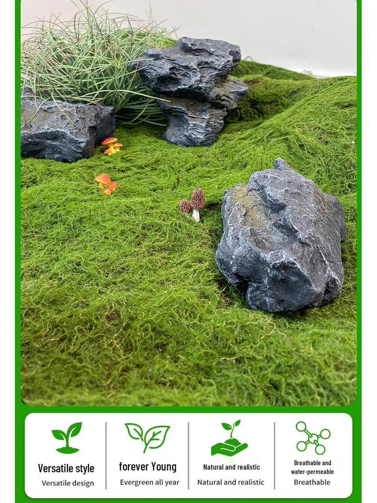 Moosgrüner Kunstrasen für Landschafts- und Bonsai-Dekoration