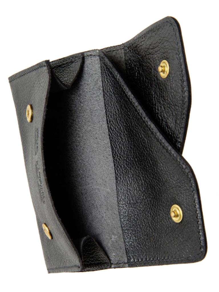 Card Case Leather Genuine Leather Cowhide Unisex Dark Brown [IL BISONTE] Women's Men's