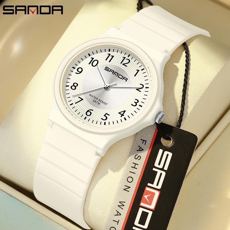 Sanda Trendy Student Watch: Simple, Casual, Versatile, Fresh Style