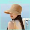 Summer Straw Wide Brim Sun Hat With Breathable Weaving For Beach And Outdoor Use